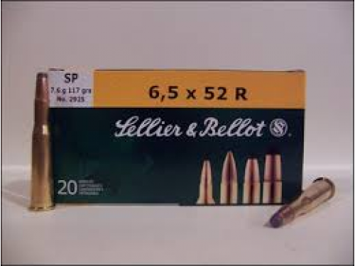 6,5x52 R Sellier & Bellot SP/118Gr
